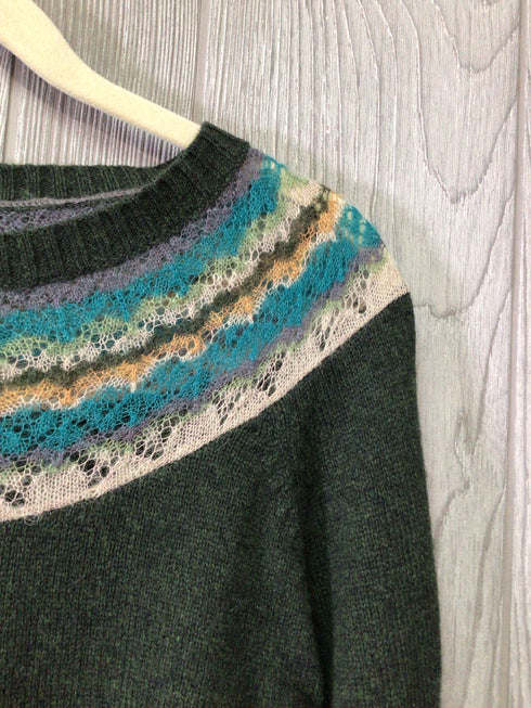 Loft Sweater wool-cashmere fairisle Size Small